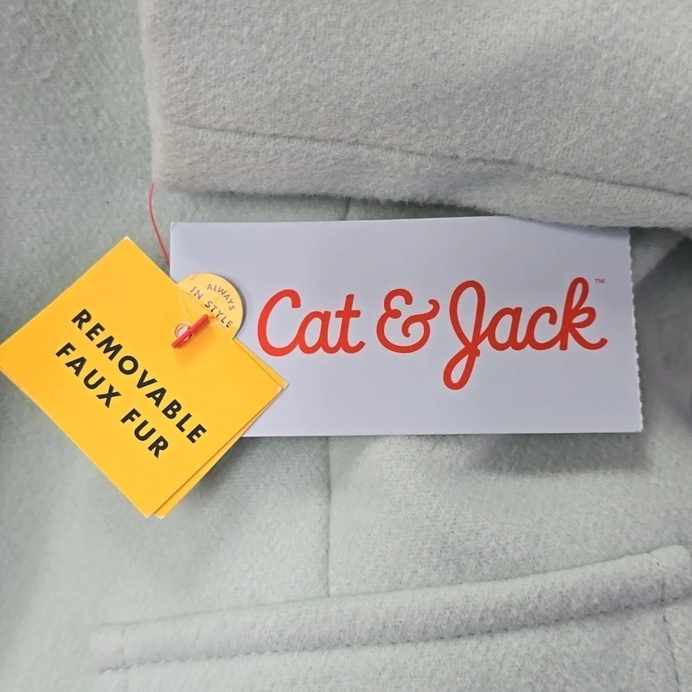 Girls' Faux Wool Jacket | Cat & Jack | Small (6/7)